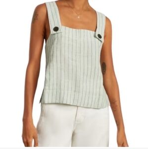 EVERLANE Women The Apron Linen Tank SZ 10